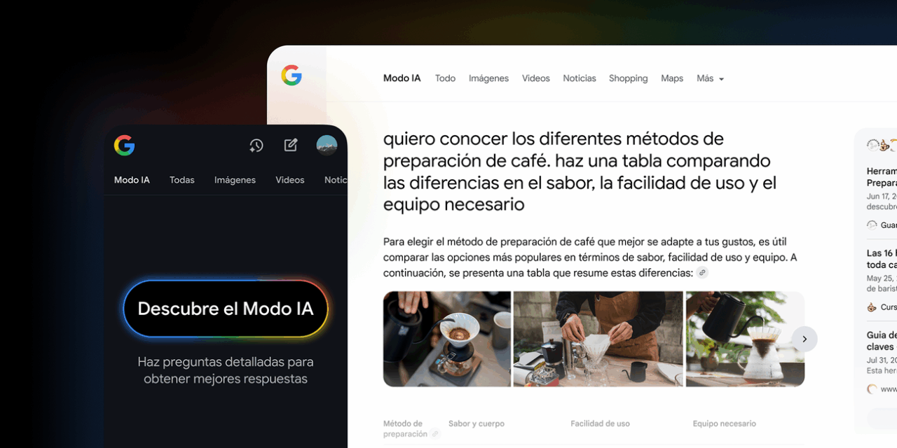 Google: Presentamos el Modo IA en Hispanoamérica
